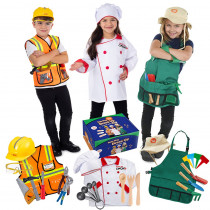 Dress Up / Drama Play Helping At Home Trunk Set, Construction Worker-Chef-Gardener - BNVBT023 | Bintiva Wholesale | Role Play