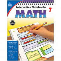 CD-104911 - Interactive Notebooks Math Gr 7 in Activity Books