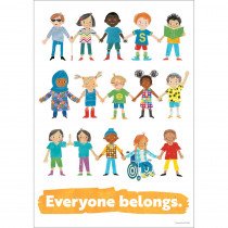 All Are Welcome Everyone Belongs Poster - CD-106053 | Carson Dellosa Education | Motivational
