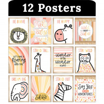 Mini Posters: Simply Safari Poster Set - CD-106057 | Carson Dellosa Education | Classroom Theme