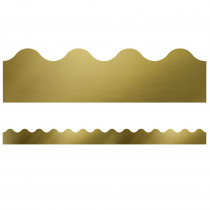 Sparkle + Shine Gold Foil Scalloped Border, 39' - CD-108397 | Carson Dellosa Education | Border/Trimmer