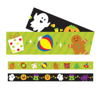 Halloween/Holiday Two-Sided Straight Borders, 36 Feet - CD-108413 | Carson Dellosa Education | Border/Trimmer
