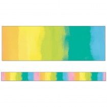 Creatively Inspired Watercolor Straight Borders, 36 Feet - CD-108503 | Carson Dellosa Education | Border/Trimmer