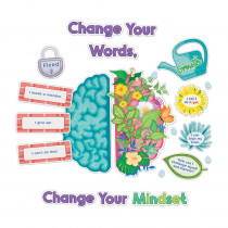 Bloom with a Growth Mindset Bulletin Board Set, 47 Pieces - CD-110575 | Carson Dellosa Education | Classroom Theme