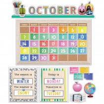 Creatively Inspired Calendar Bulletin Board Set - CD-110579 | Carson Dellosa Education | Calendars