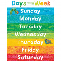 World of Eric Carle Days of the Week Chart - CD-114299 | Carson Dellosa Education | Classroom Theme