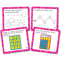 CD-120504 - Math Challenge Gr 4 Colorful Cut Outs in Accents