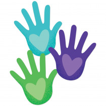One World Hands with Hearts Cut-Outs, Pack of 36 - CD-120595 | Carson Dellosa Education | Accents
