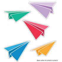 Happy Place Paper Airplanes Cut-Outs, Pack of 36 - CD-120631 | Carson Dellosa Education | Accents