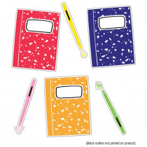 Notebooks and Pens Cut-Outs, Pack of 36 - CD-120632 | Carson Dellosa Education | Accents