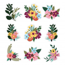 Grow Together Jumbo Flowers and Greenery Cut-Outs, Pack of 12 - CD-120644 | Carson Dellosa Education | Accents