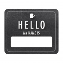 Industrial Cafe Chalkboard Hello Name Tags, Pack of 40 - CD-150074 | Carson Dellosa Education | Name Tags