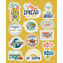 Let's Explore Think Positive Motivational Stickers, Pack of 72 - CD-168320 | Carson Dellosa Education | Stickers