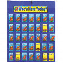 CD-5644 - Pocket Chart Attendance/Multiuse 30X38 & Up Student Cards & Header in Pocket Charts