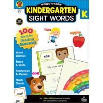 Words to Know Sight Words, Grade K - CD-705234 | Carson Dellosa Education | Sight Words