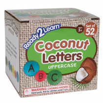Coconut Letters - Uppercase - Set of 52 - CE-10004 | Learning Advantage | Letter Recognition