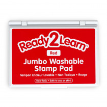 Jumbo Washable Stamp Pad - Red - 6.2L x 4.1"W - CE-10037 | Learning Advantage | Stamps & Stamp Pads"