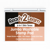 Jumbo Washable Stamp Pad - 6-in-1 - Skin Tones - CE-10097 | Learning Advantage | Stamps & Stamp Pads