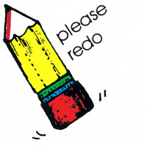 CE-C338 - Stamp Please Redo Pencil in Stamps & Stamp Pads