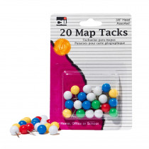CHL21238 - Map Tacks Pack Of 20 in Push Pins