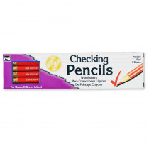 CHL65030 - Pencil Checking Red W/Eraser 12/Bx in Pencils & Accessories