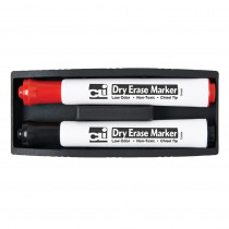 CHL74532 - Magnetic Whiteboard Eraser With Two Markers in Dry Erase Boards