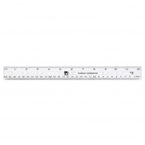 CHL77136 - Translucent 12In Plastic Ruler Clear in Rulers