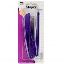 Stapler - Plastic - Full Strip - Transparent - Assorted Colors - 1/Cd - CHL82528 | Charles Leonard | Staplers & Accessories