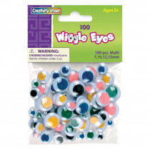 CK-344601 - Wiggle Eyes Asst Size100 Multi in Wiggle Eyes