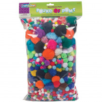CK-818001 - Pom Pons Assorted 1 Lb. Bag in Craft Puffs