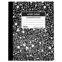 Composition Notebook, 100 Page, Wide Ruled, Black Marble - CLI22024 | C-Line Products Inc | Note Books & Pads