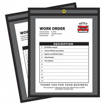 Shop Ticket Holders, Stitched, One Side Clear, 9" x 12", Box of 25 - CLI45912 | C-Line Products Inc | Accessories