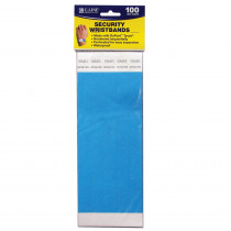CLI89105 - C Line Dupont Tyvek Blue Security Wristbands 100Pk in Accessories