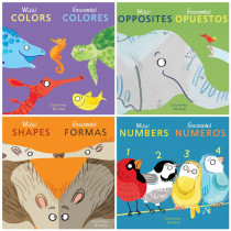 Wild! Concepts Bilingual Board Books, Set of 4 - CPYCPWC | Childs Play Books | Social Studies