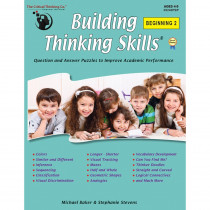 Building Thinking Skills, Beginning 2, Grade PreK - CTB05240 | Critical Thinking Co. | Resources