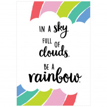 In a sky full of clouds... Rainbow Doodles Inspire U Poster - CTP10435 | Creative Teaching Press | Motivational