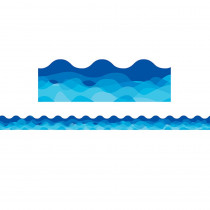 Waves Of Blue Wavy EZ Border, 48 Feet - CTP10573 | Creative Teaching Press | Border/Trimmer
