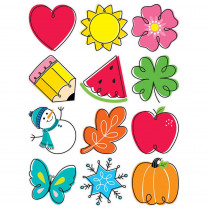 Seasonal Accents 10" Designer Cut-Outs, Pack of 12 - CTP10816 | Creative Teaching Press