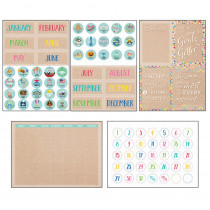 Krafty Pop Calendar Set Bulletin Board Set, 87 Pieces - CTP10874 | Creative Teaching Press | Calendars