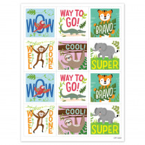 Jungle Friends Reward Stickers, Pack of 60 - CTP10947 | Creative Teaching Press | Stickers