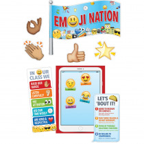 CTP7074 - Emoji Nation Bulletin Board Set in Border/trimmer