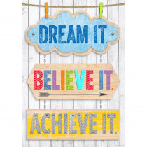 CTP7286 - Dream It Believe It Achieve It Inspire U Poster in Motivational