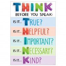CTP8584 - Think Before You Speak Inspire U Poster in Inspirational