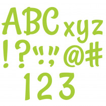 CTP8716 - Lime Green Punch-Out Letters 4 In Stylish in Letters
