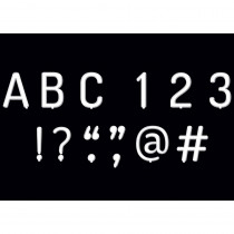 White Letter Board 1" Uppercase Letter Stickers, 133 Pieces - CTP8756 | Creative Teaching Press