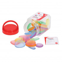 Junior Rainbow Pebbles - Clear - CTU13228 | Learning Advantage | Hands-On Activities