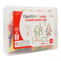 GeoStix Letter Construction Set - CTU21368 | Learning Advantage | Letter Recognition