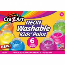 Washable Neon Paint, 6 Count - CZA106466 | Larose Industries Llc | Paint