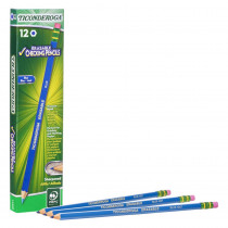 Erasable Colored Pencils, Blue, Pack of 12 - DIX14209 | Dixon Ticonderoga Company | Colored Pencils