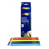 Prang Large Triangular Colored Pencils, 12 color set - DIX25120 | Dixon Ticonderoga Company | Colored Pencils